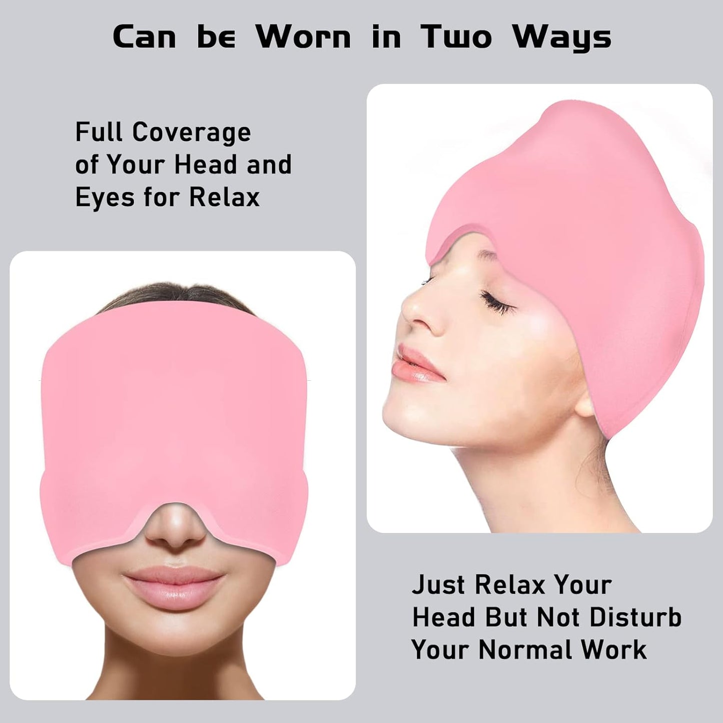 Migraine & Headache Relief Cap – Hot & Cold Therapy Hat